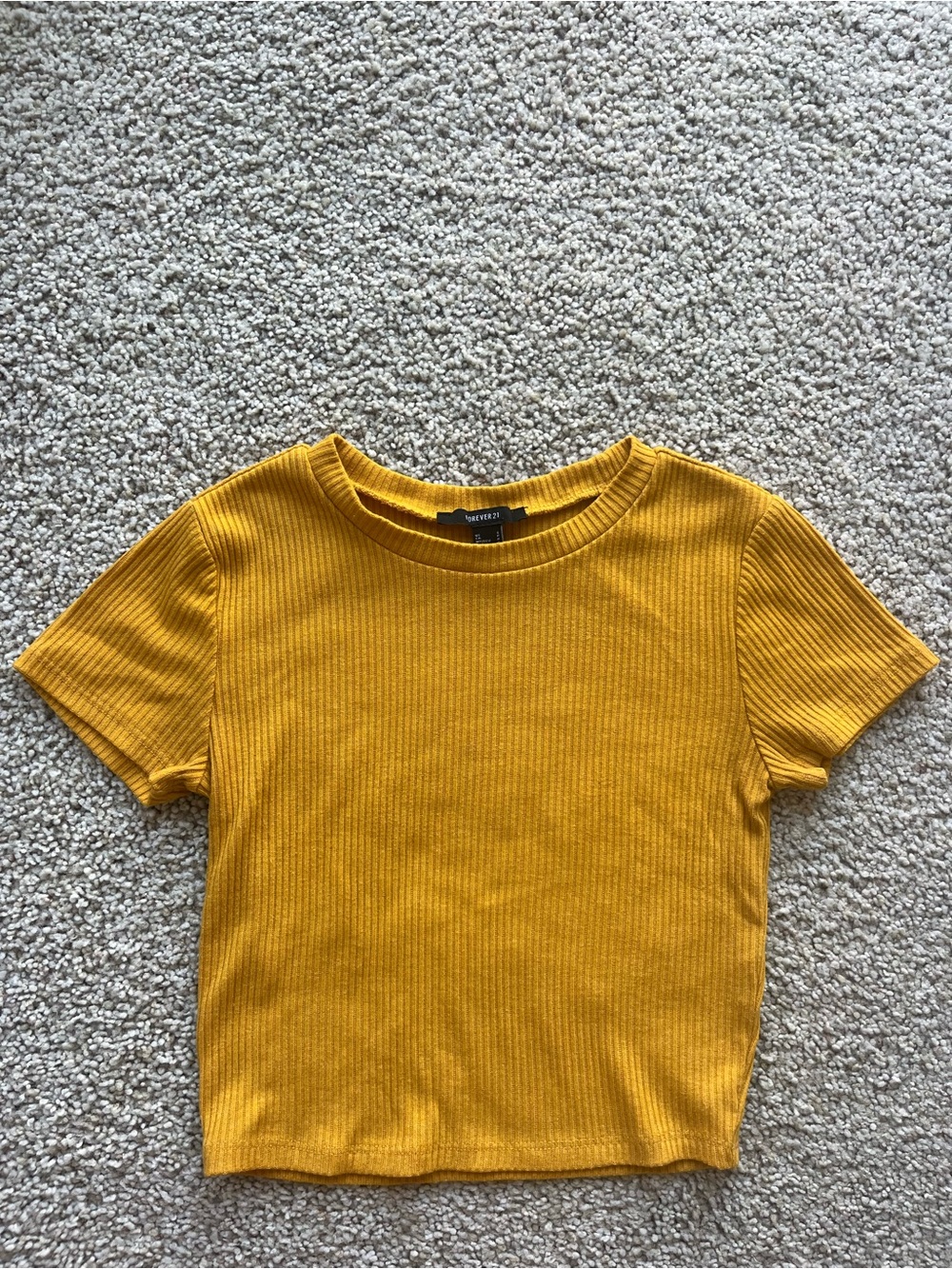 Forever 21 Ribbed Crop Tee